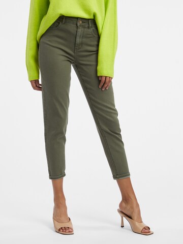 Orsay Slim fit Jeans in Green: front