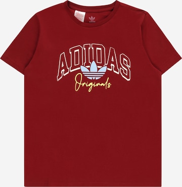 ADIDAS ORIGINALS Shirt 'Coliate Graphic Bf' in Red: front