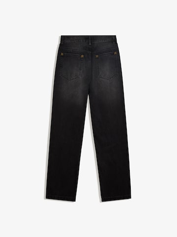 Largi Jeans de la Bershka pe negru