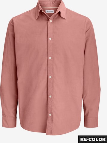 JACK & JONES Button Up Shirt in Pink: front