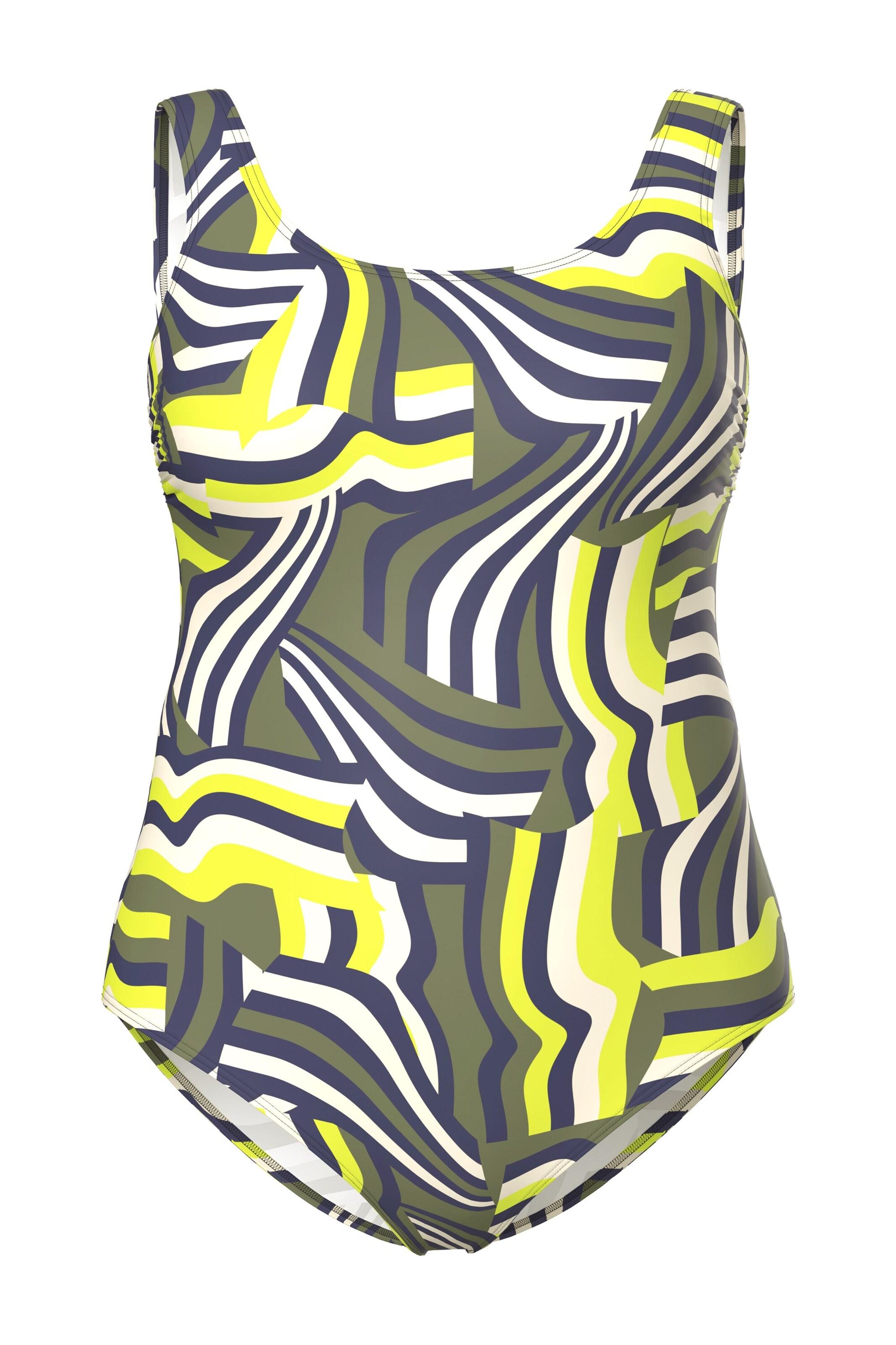 Ulla Popken Bustier Badeanzug in Mischfarben: Vorderseite