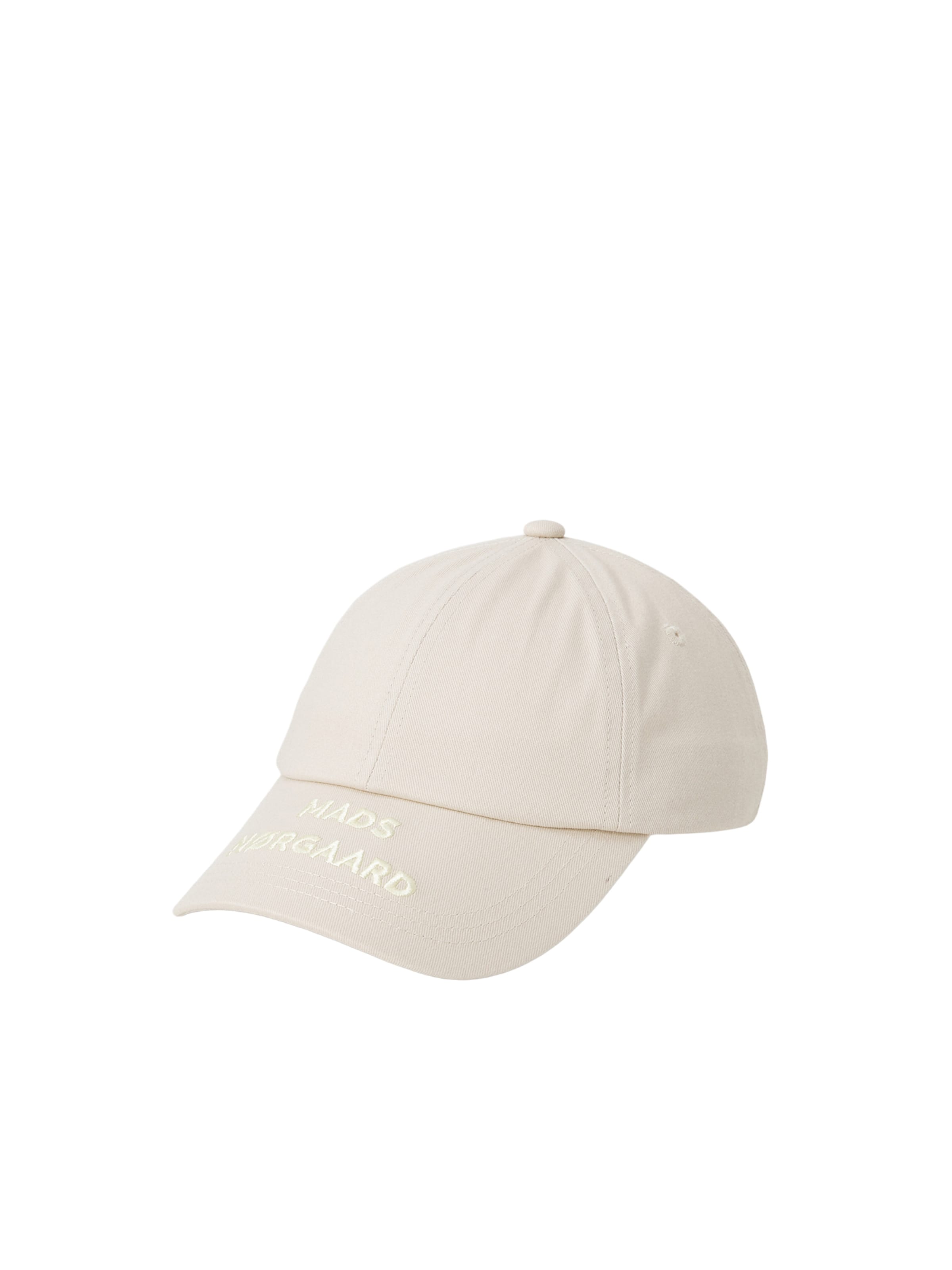 MADS NORGAARD COPENHAGEN Кепка 'Coala' в Бежевый / Белый, Обзор товара