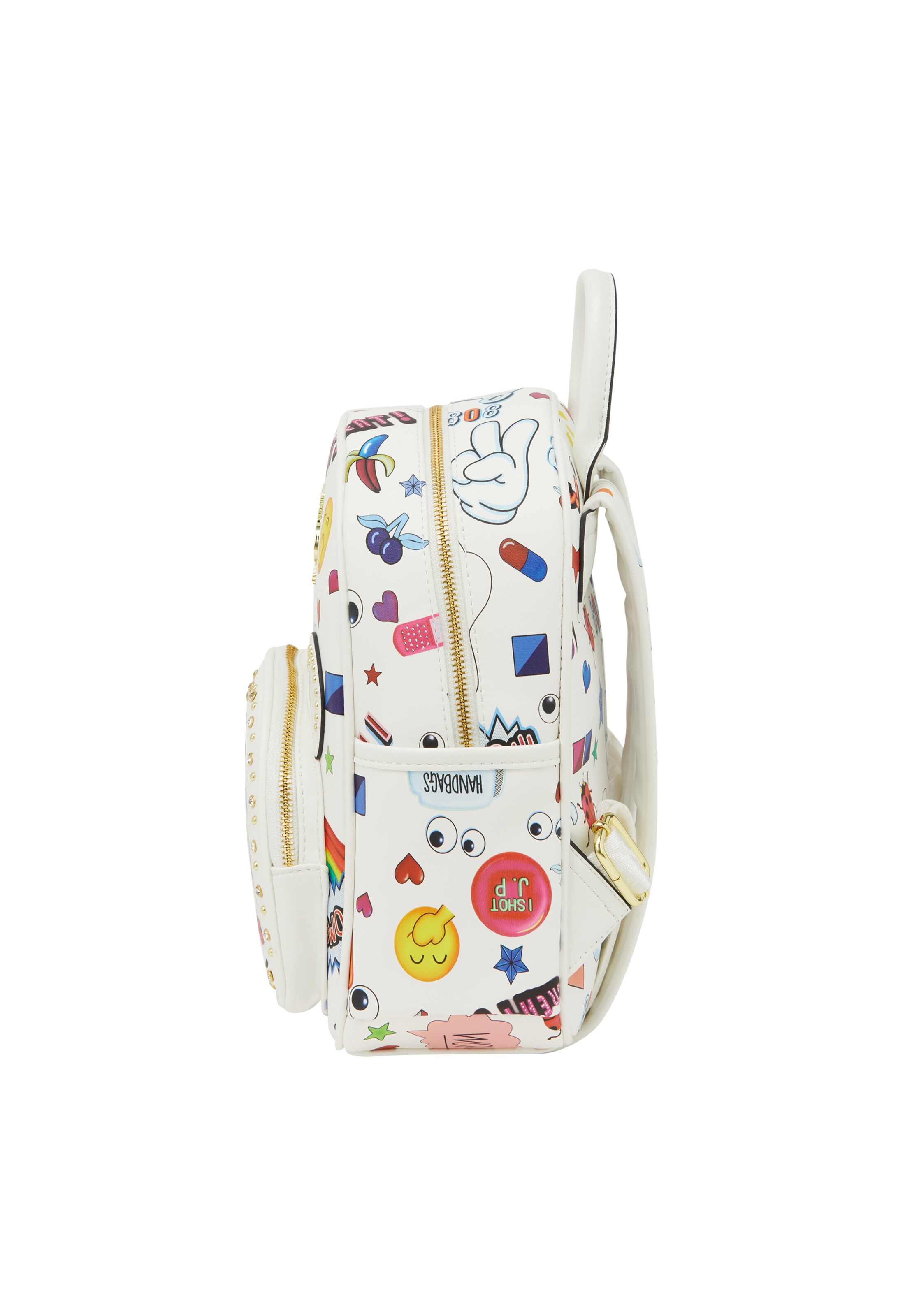 MYMO Reppu 'Eyetheme' värissä valkoinen