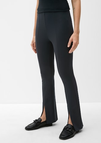 s.Oliver Flared Leggings in Blue: front