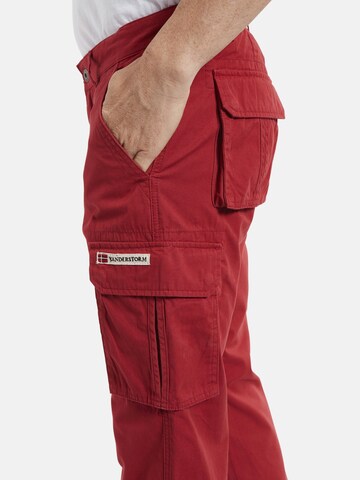 Loosefit Pantalon cargo ' Steen ' Jan Vanderstorm en rouge