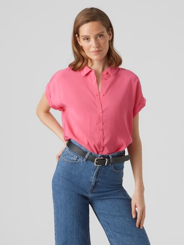 VERO MODA Blouse 'GRACE' in Roze: voorkant