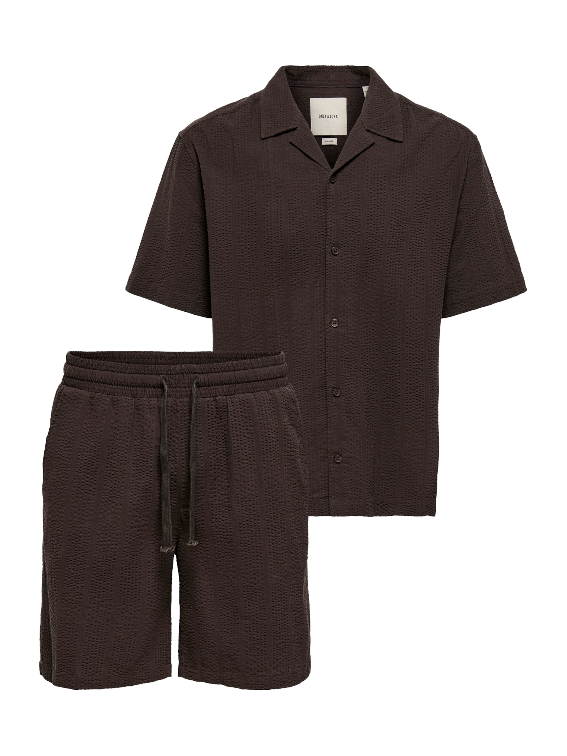 Chemise 'ONSCRUZ' Only & Sons en noir : devant