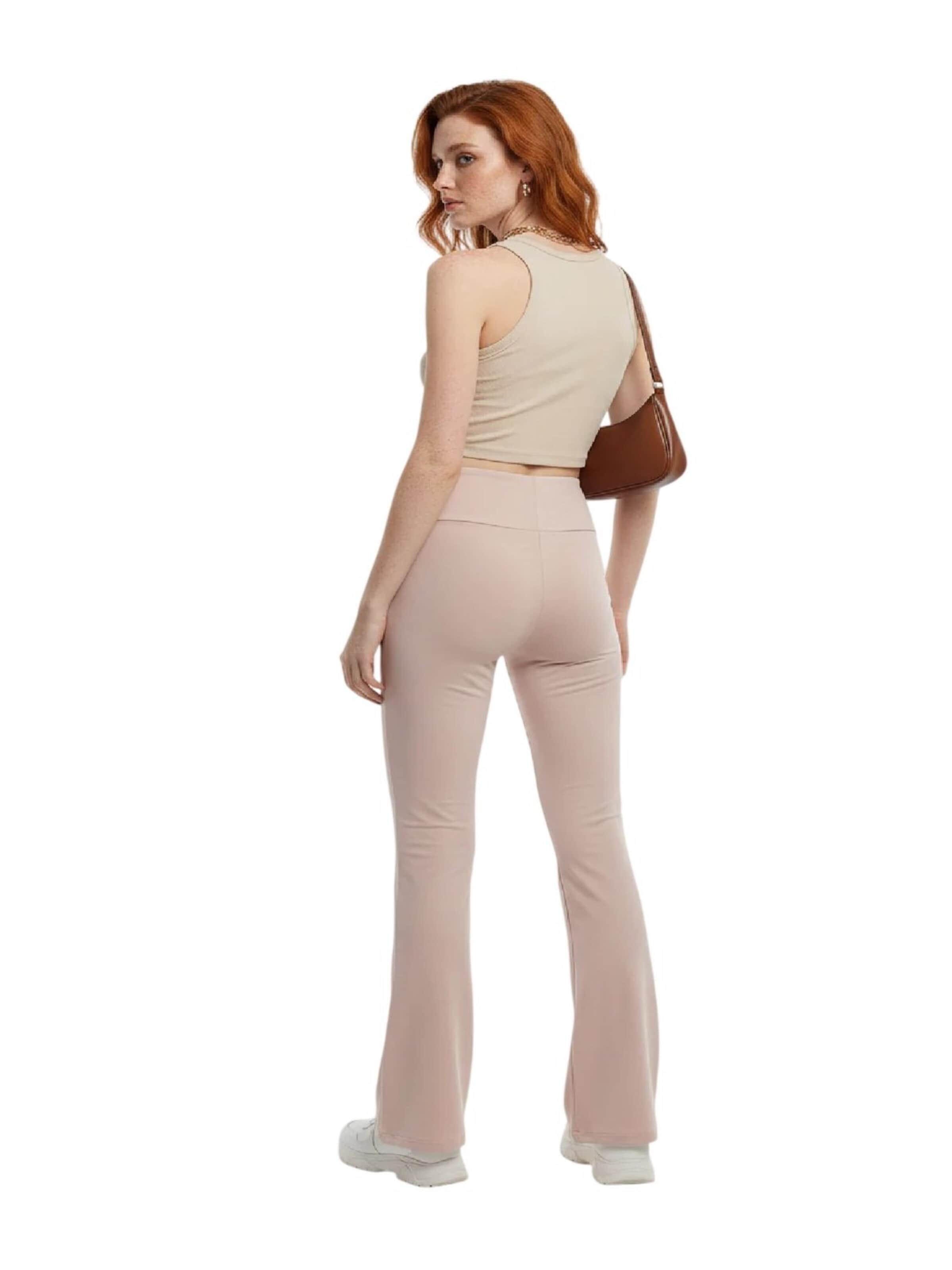 Alexa Dash Flared Trousers in Pink