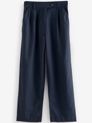 Wide Leg Pantalon à pince Next en bleu : devant