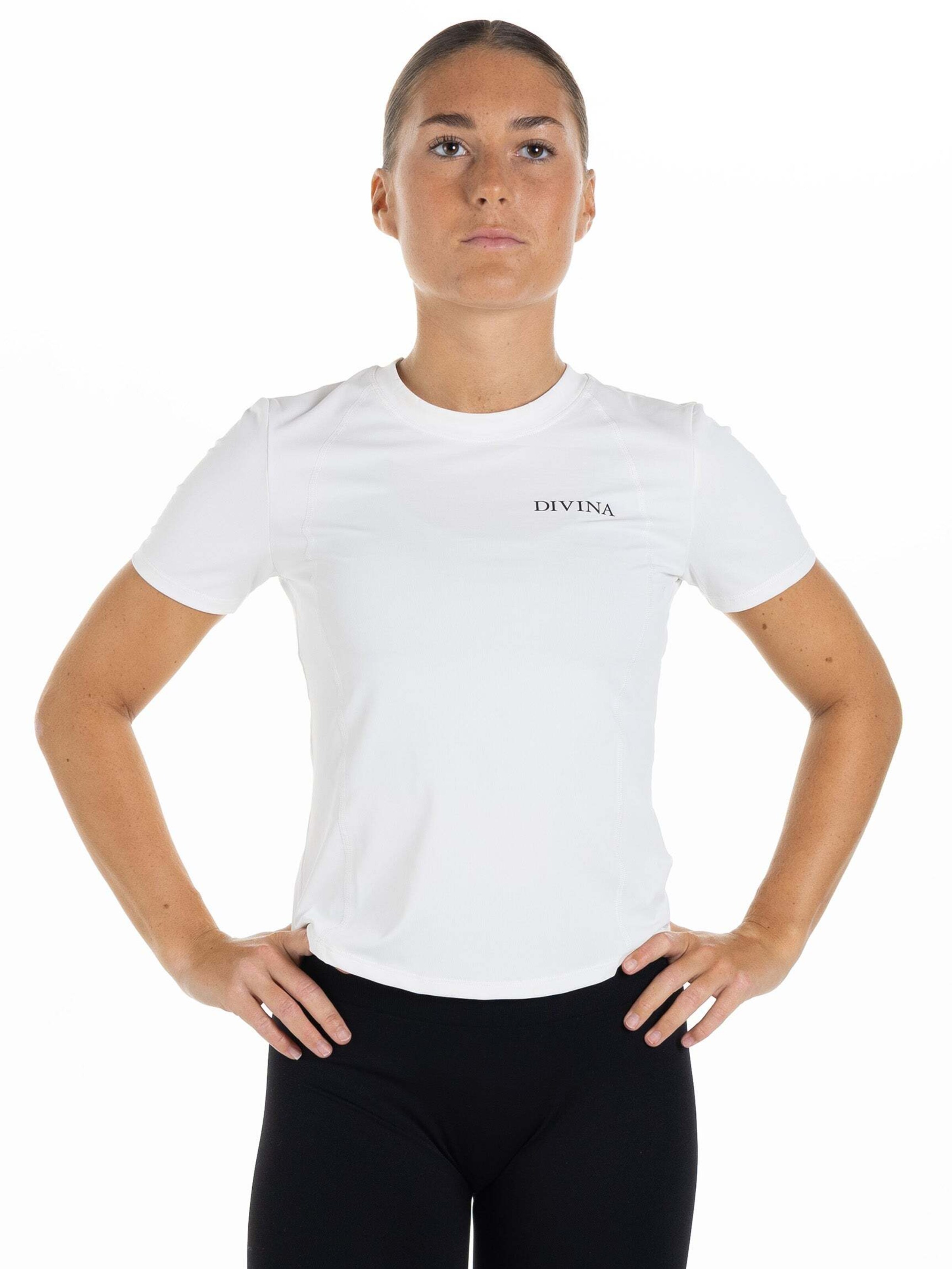 Divina Functioneel shirt 'Mundus' in Wit: voorkant