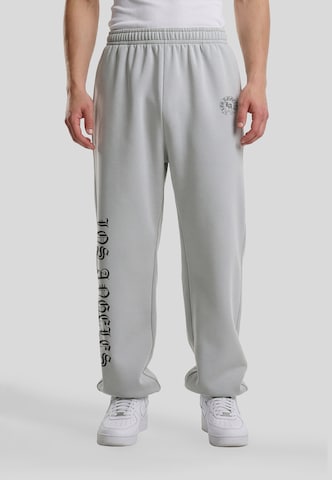 Pantalon 'LA Dynasty' Mister Tee en gris : devant