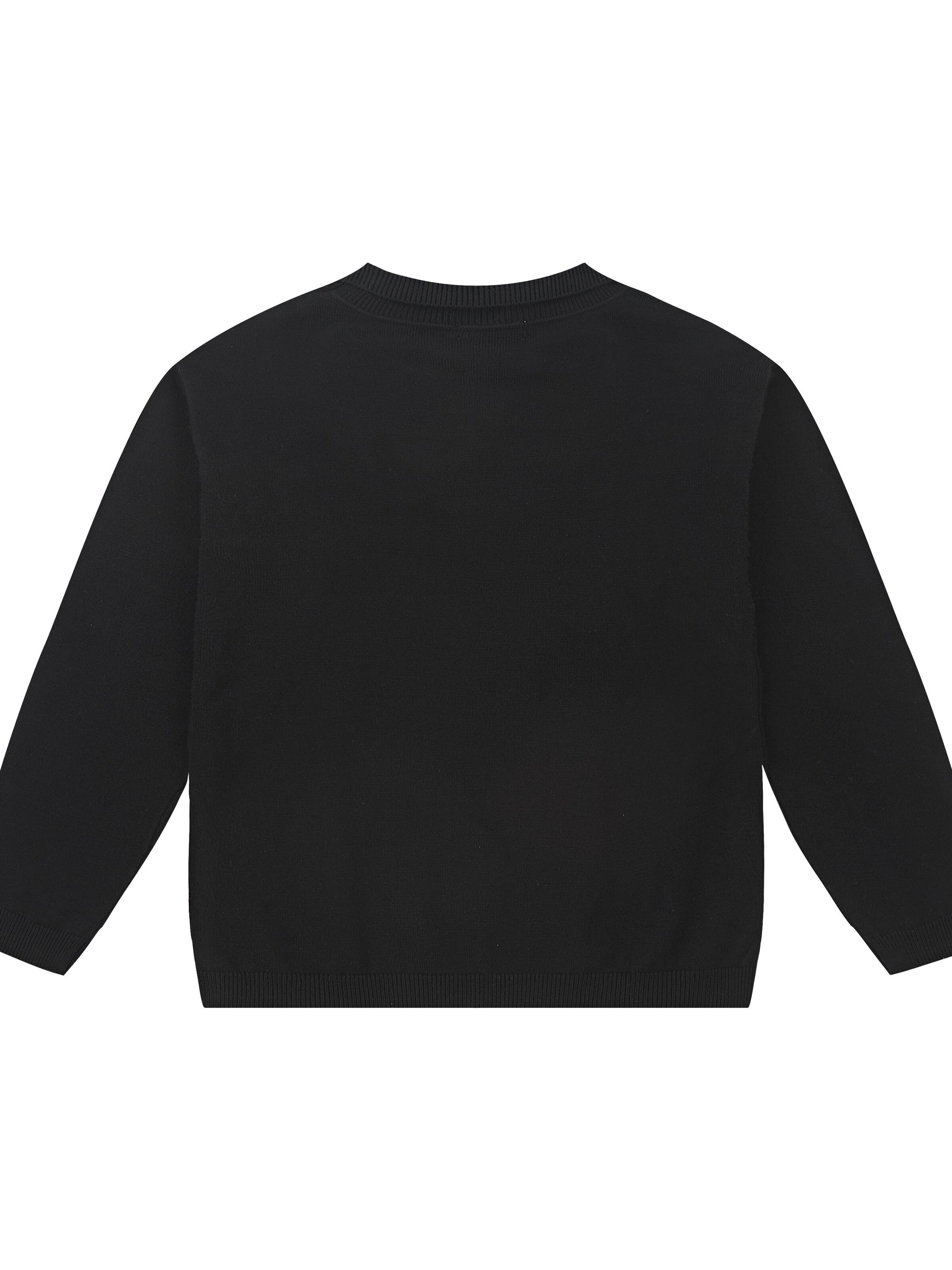 Sailing Pullover 'SAILING Kinder Strickpullover „SL-Cozy“ Schwarz/Weiß – weich, atmungsaktiv & pflegleicht'‌‌‌‌‌‌‌‌ in Schwarz