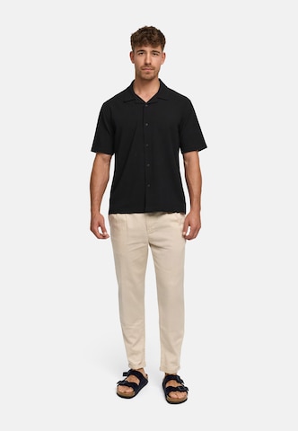 INDICODE JEANS Regular fit Button Up Shirt 'INDaminos' in Black