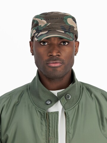 Casquette 'Tank' ALPHA INDUSTRIES en vert : devant