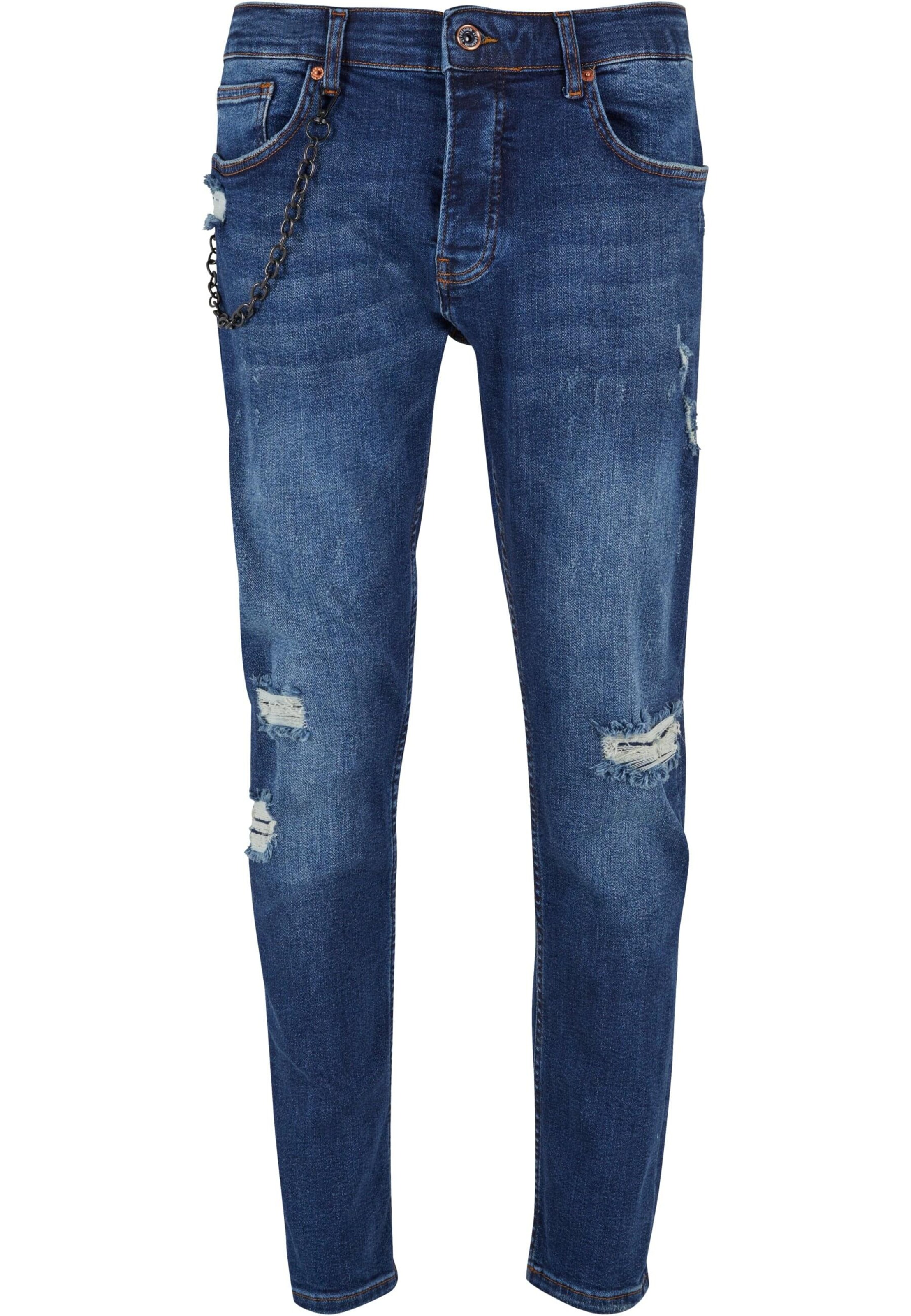 2Y Premium Regular Jeans in Blau: Vorderseite