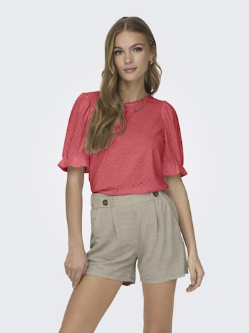 ONLY - Blusa 'SMILLA' em rosa: frente