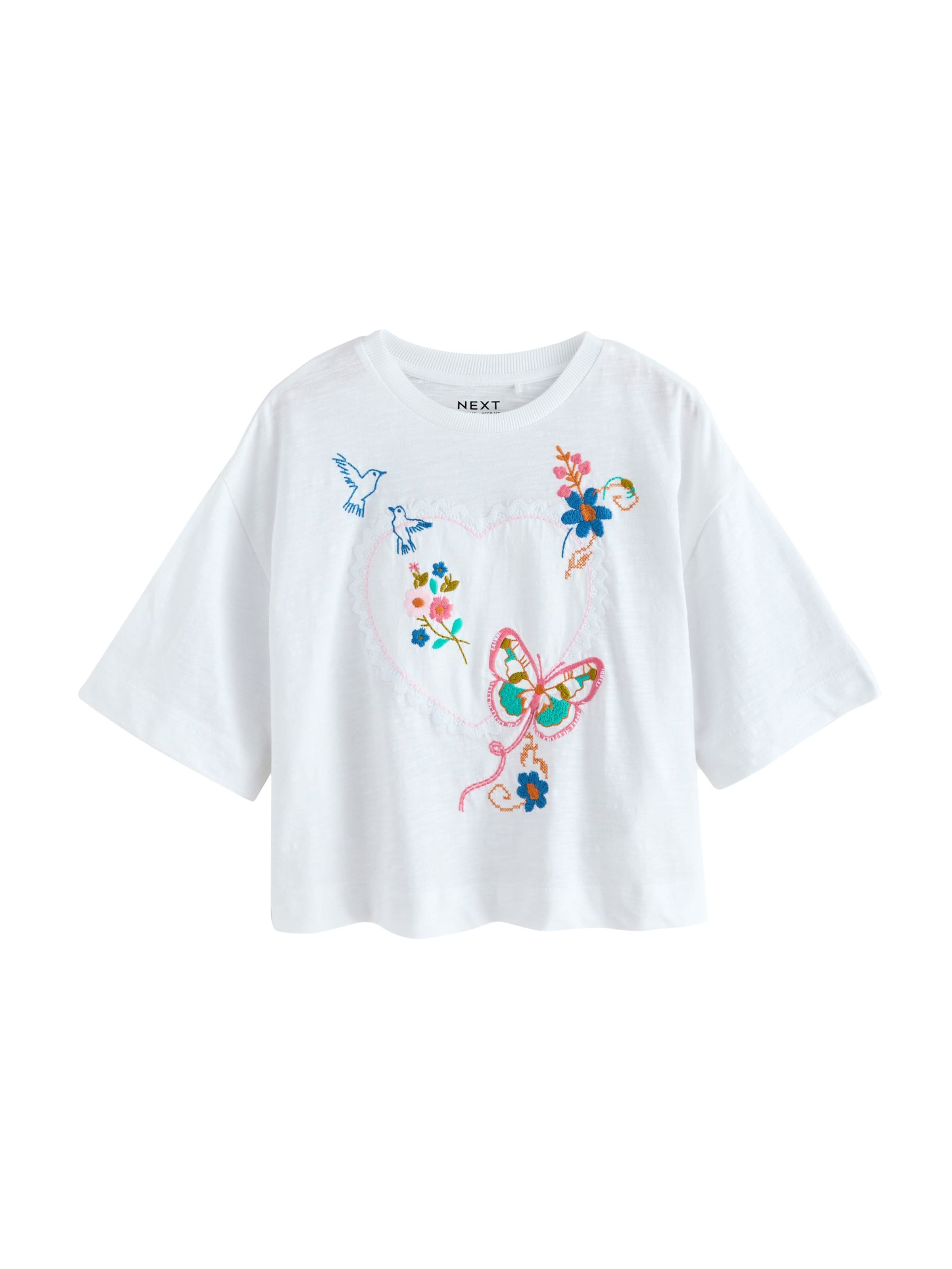 T-Shirt 'Heart' Next en blanc : devant