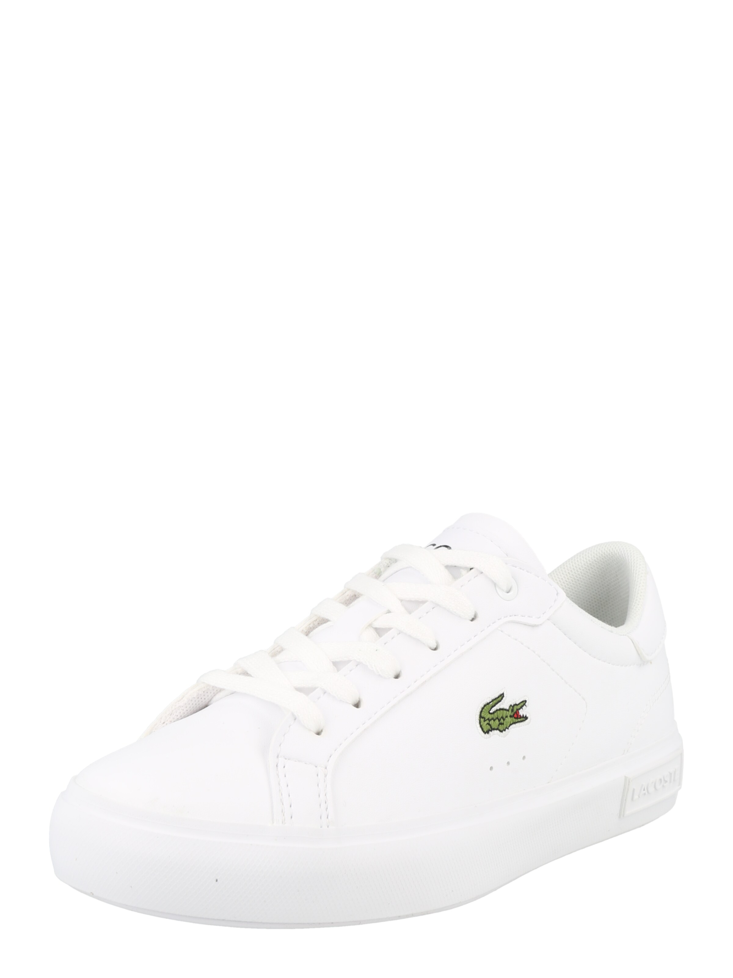 Baskets LACOSTE en blanc : devant