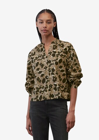 Marc O'Polo Blouse in Bruin: voorkant