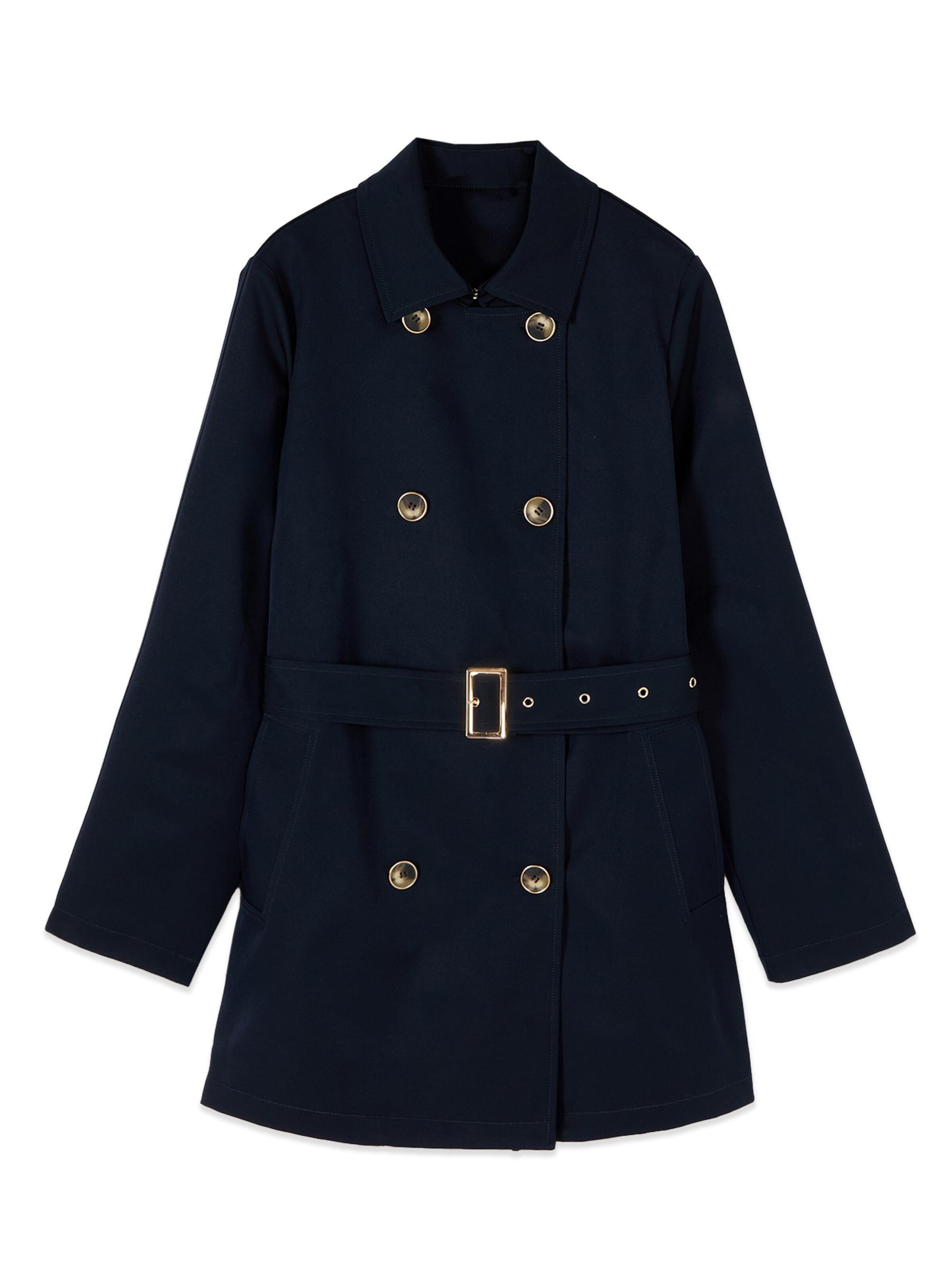 Cappotto invernale di oltre in blu: frontale