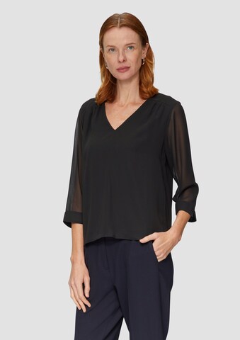 s.Oliver BLACK LABEL Blouse in Black: front