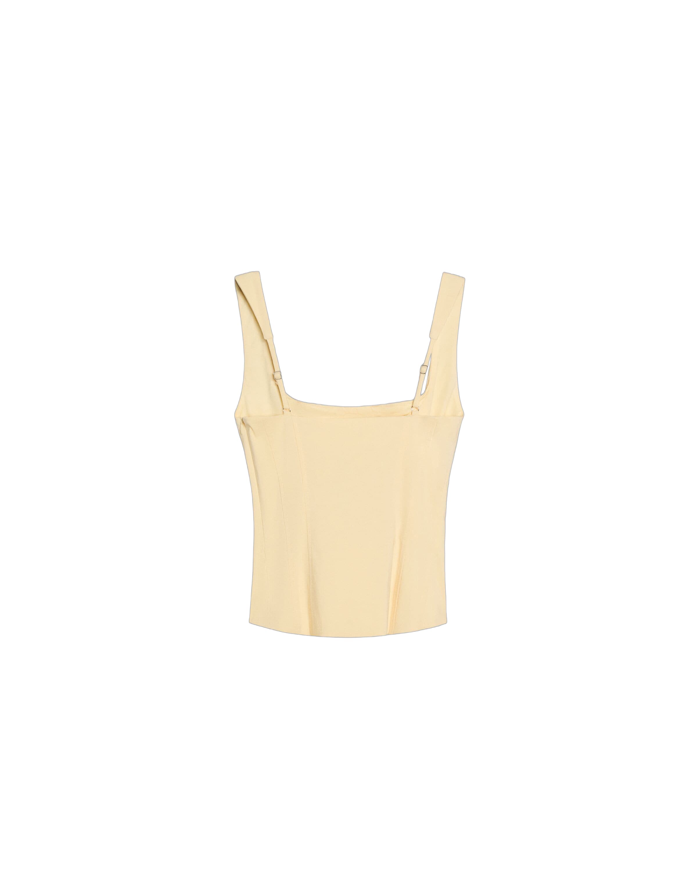 Top di Bershka in giallo