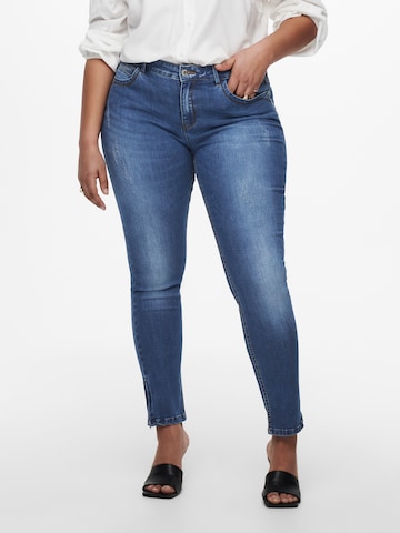 ONLY Carmakoma Skinny Jeans in Blau: Vorderseite