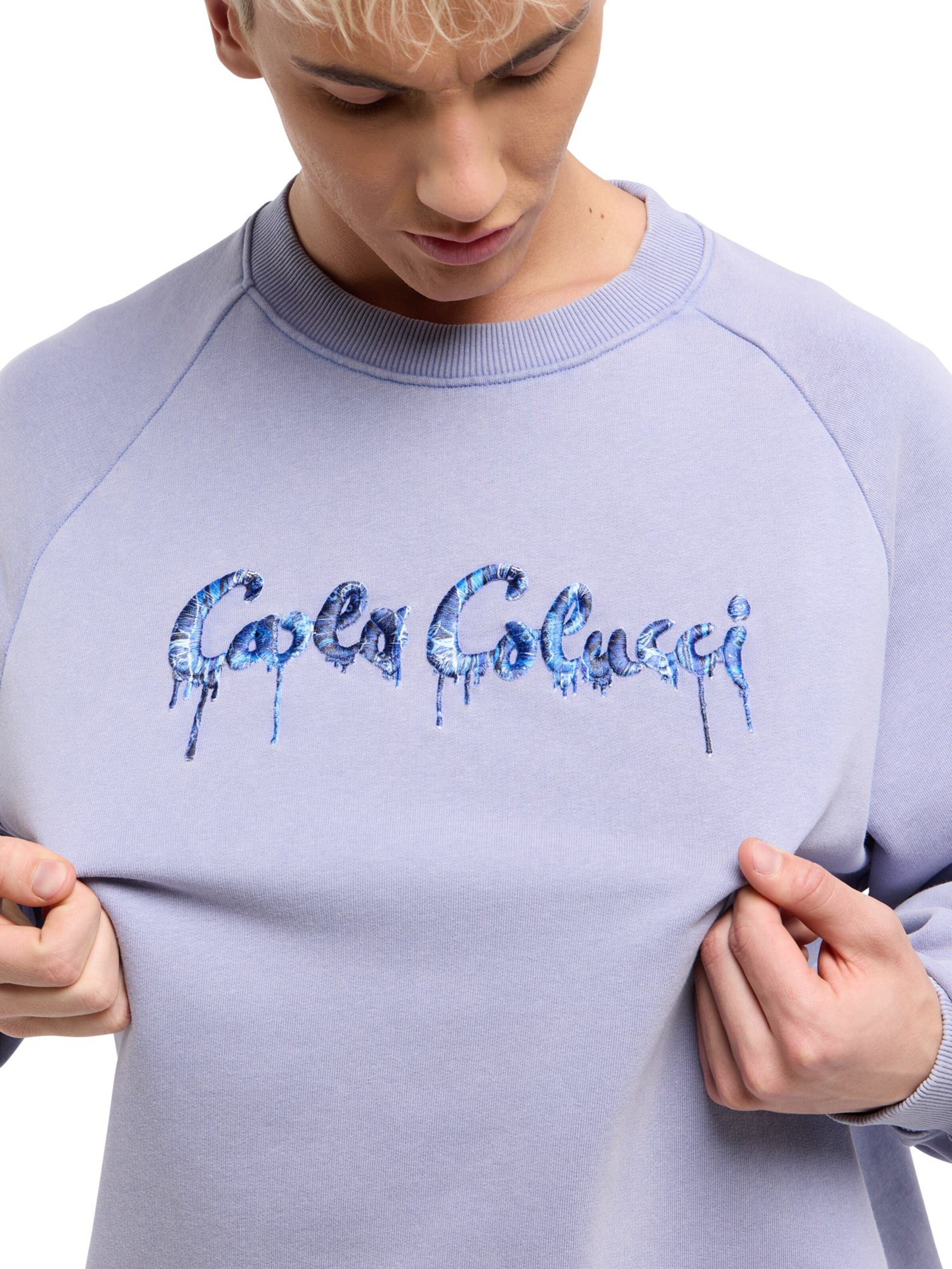 Carlo Colucci Sweatshirt 'Erspamer' in Blau