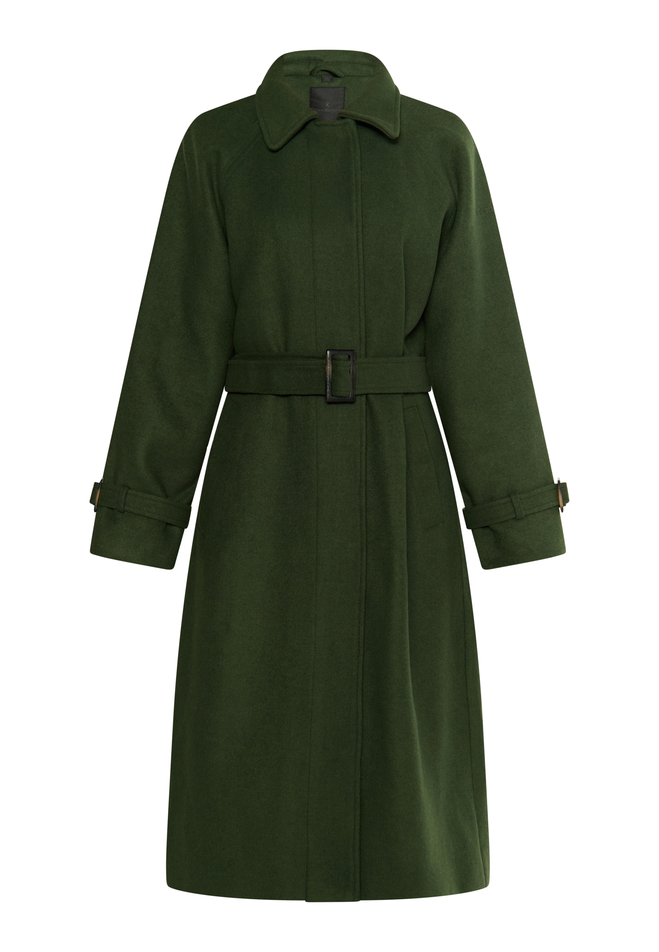 žalia DreiMaster Klassik Demisezoninis paltas: priekis