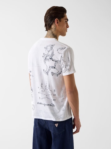 Maglietta 'Southeast Burnout' di GUESS in bianco