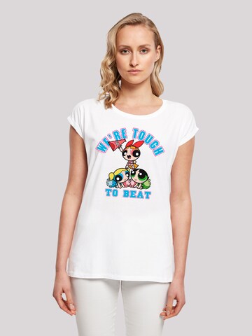 T-shirt 'Powerpuff Girls Tough To Beat' F4NT4STIC en blanc : devant
