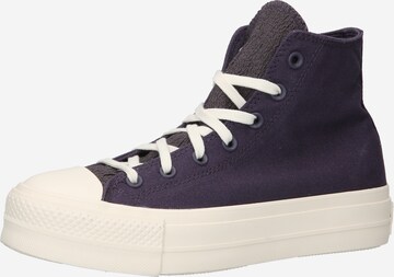 CONVERSE Sneakers hoog 'Chuck Taylor All Star Lift' in Lila: voorkant