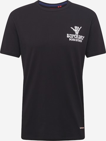 Superdry Shirt 'Cali Surf' in Zwart: voorkant
