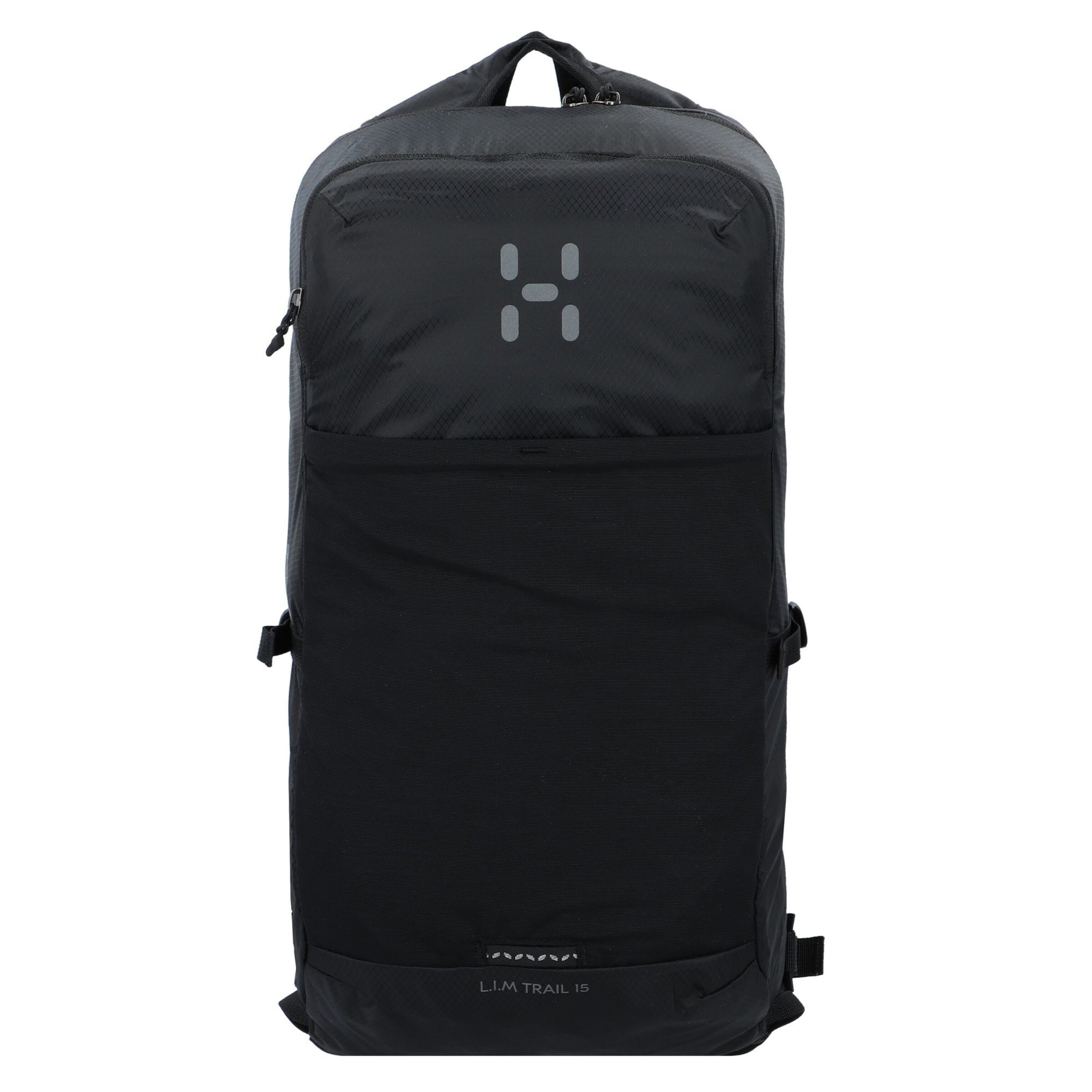 Zaino sportivo 'L.I.M Trail 15' di Haglöfs in nero: frontale