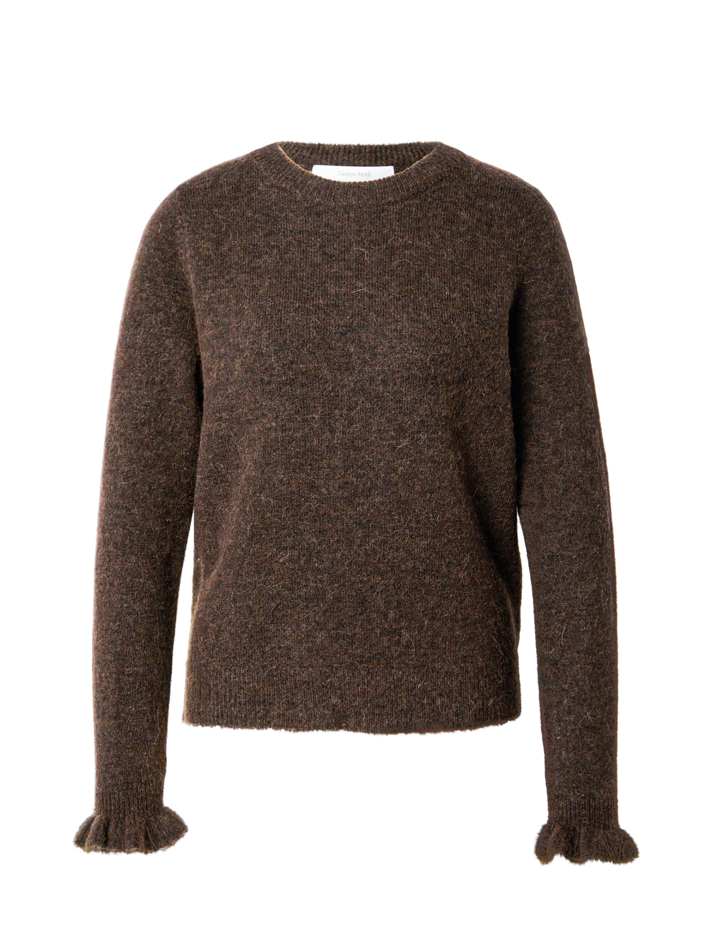 SELECTED Πουλόβερ 'SLFLULU' σε καφέ: μπροστά