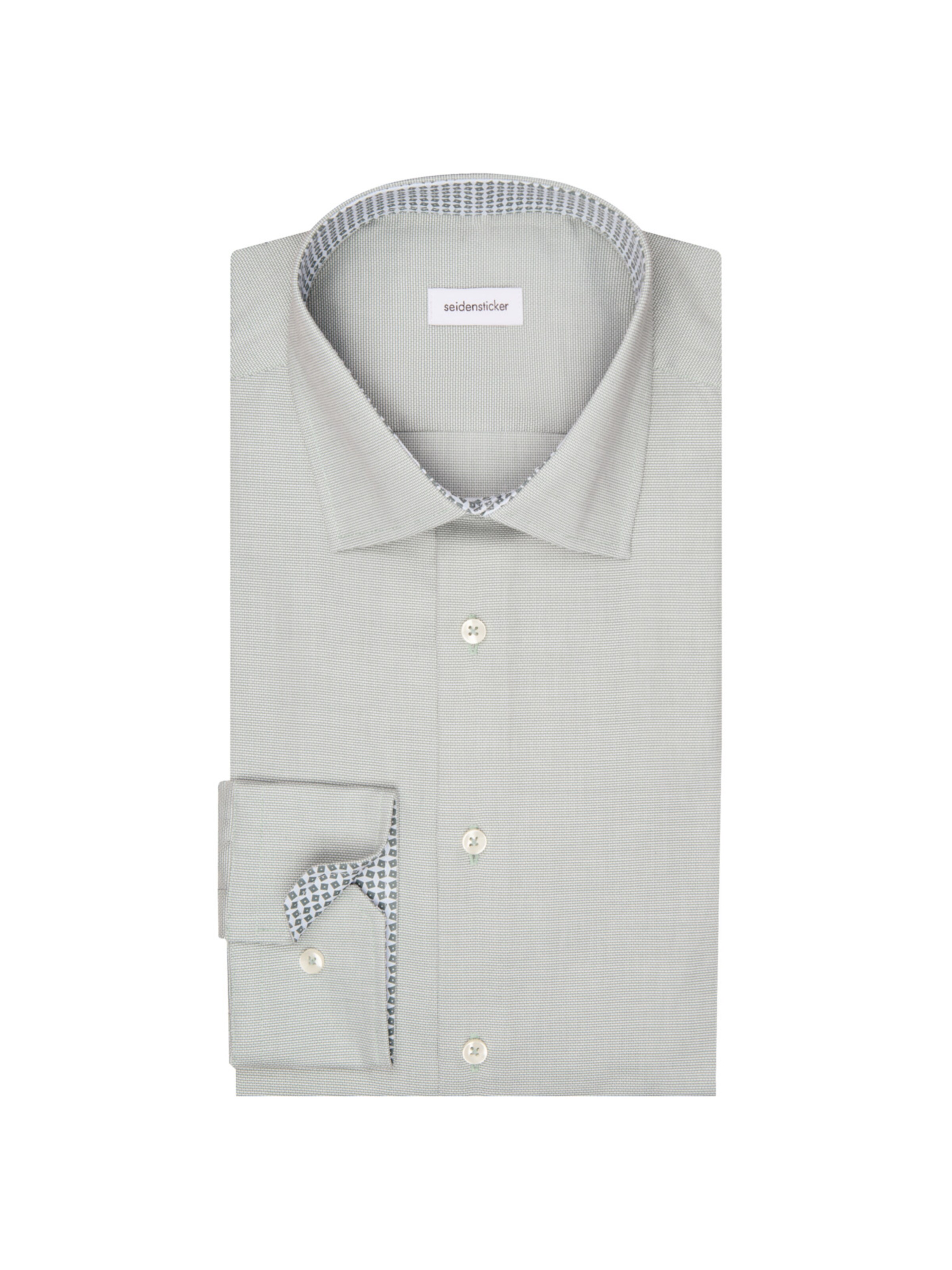 SEIDENSTICKER Slim Fit Forretningsskjorte 'Shaped' i grøn