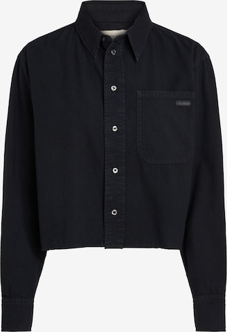 Calvin Klein JeansBluza - crna boja: prednji dio