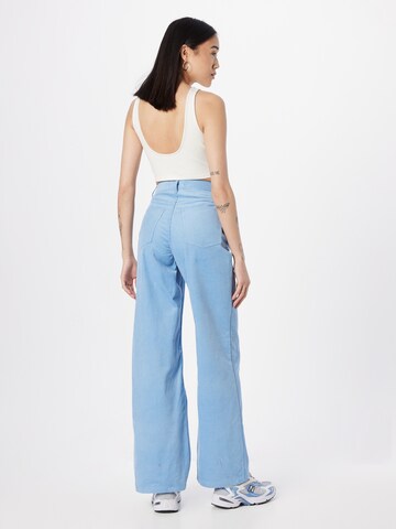 Monki Wide Leg Hose in Blau