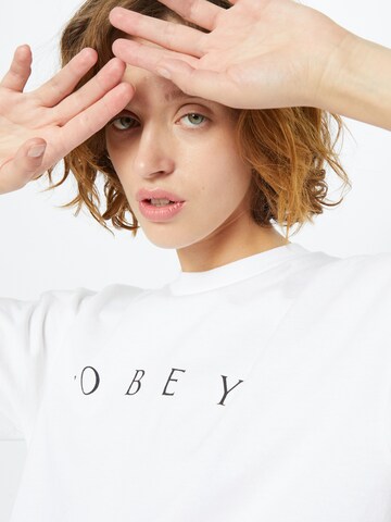 T-shirt 'Novel' Obey en blanc