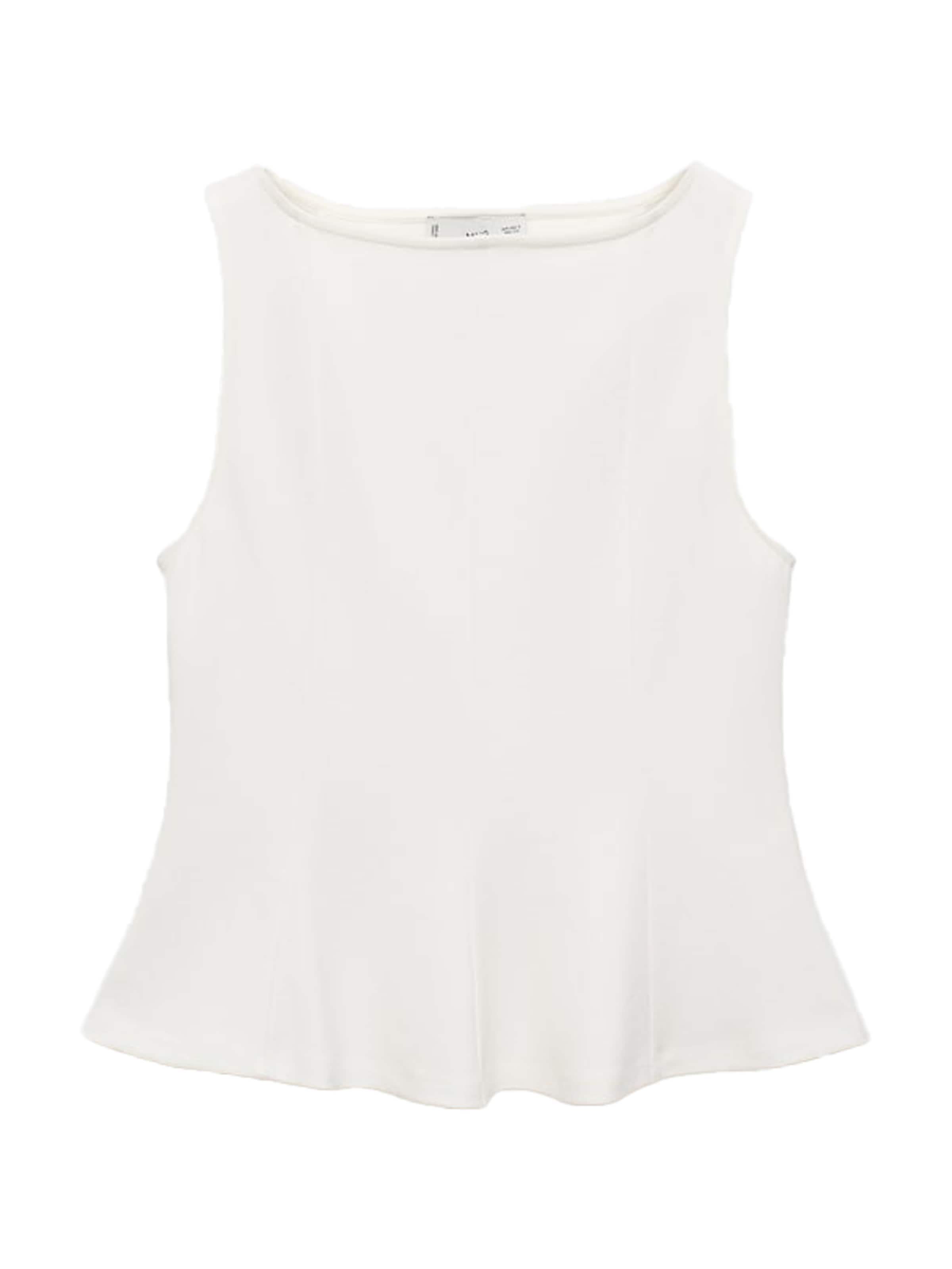 MANGO Top 'COQUI' in Weiß: Vorderseite