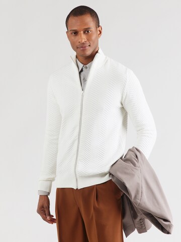 Kronstadt Kardigán 'Carlo' - fehér: elől