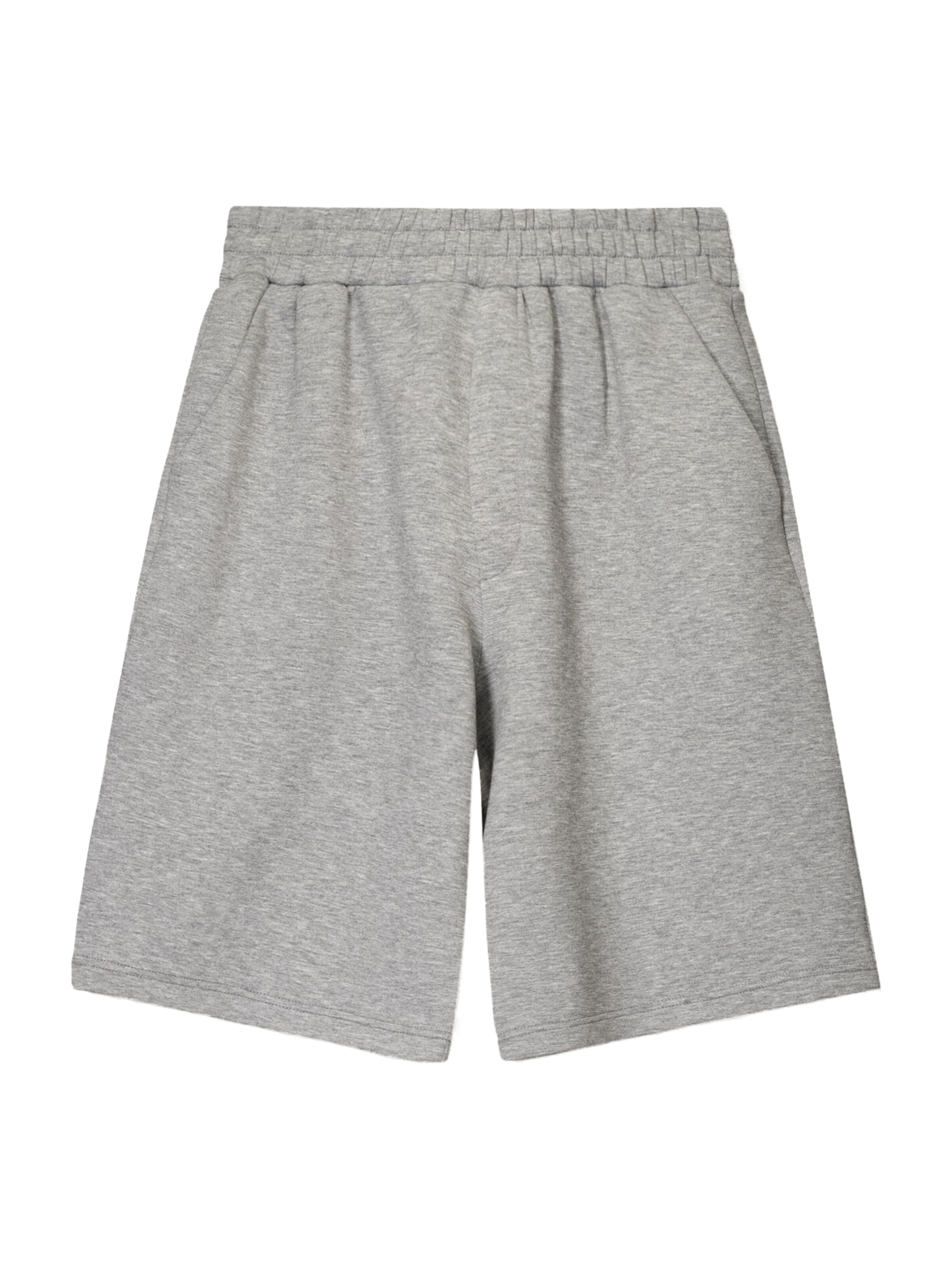 Bershka Szeroka nogawka Spodnie w kolorze szary: przód