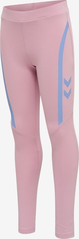 Hummel Skinny Sporthose in Pink