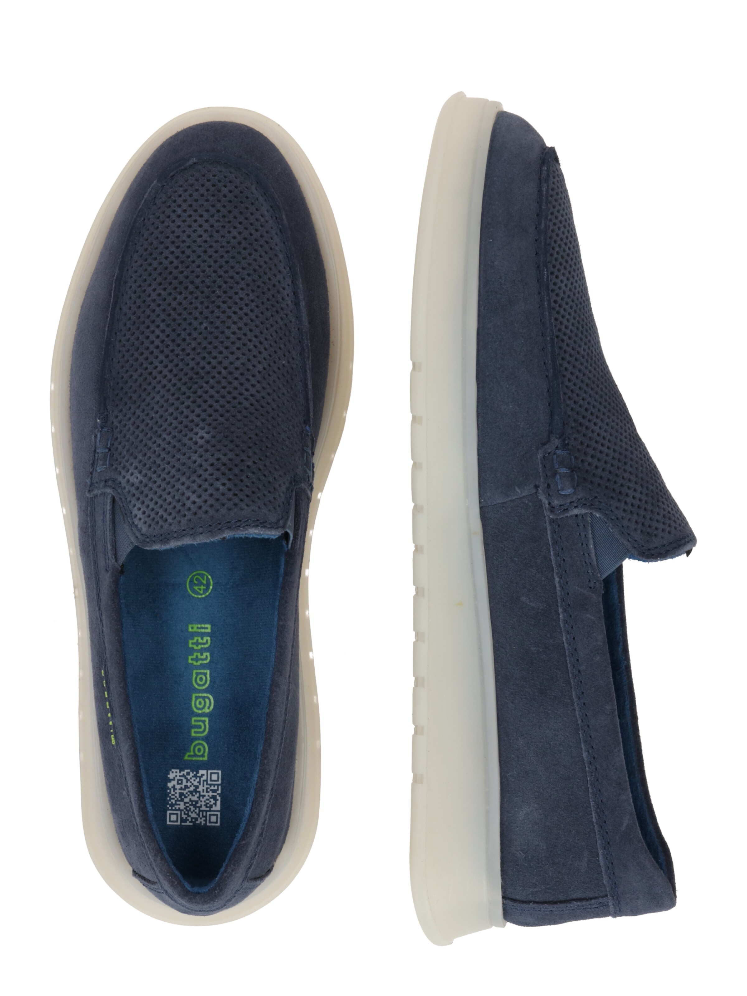 Mocassin 'Fiero' bugatti en bleu