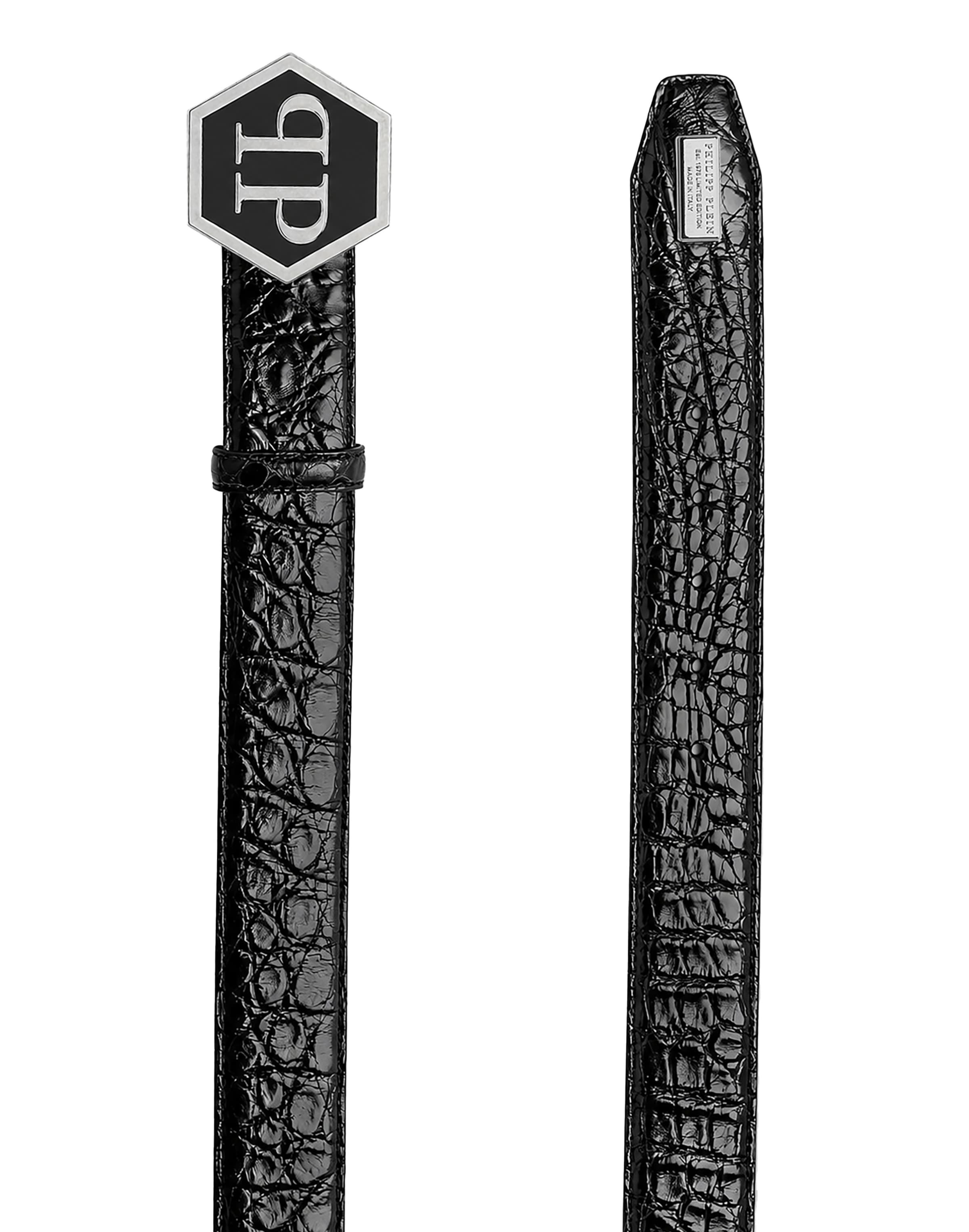 Philipp Plein - Cinturón ' Hexagon ' en negro