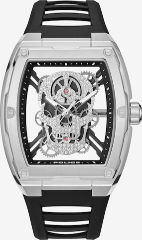 POLICE Analoginen kello 'Cranium' värissä musta: etupuoli