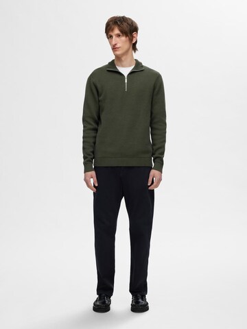 SELECTED HOMME Sweater 'SLHDANE' in Green