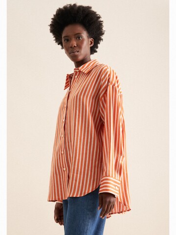 SEIDENSTICKER Blouse 'Schwarze Rose' in Orange