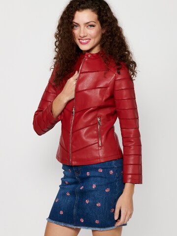 KOROSHI Between-Season Jacket in Red