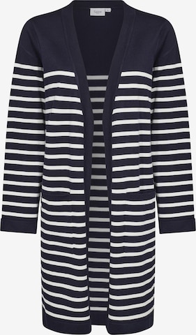 SAINT TROPEZ Gebreid vest 'GrilaSZ' in Blauw: voorkant